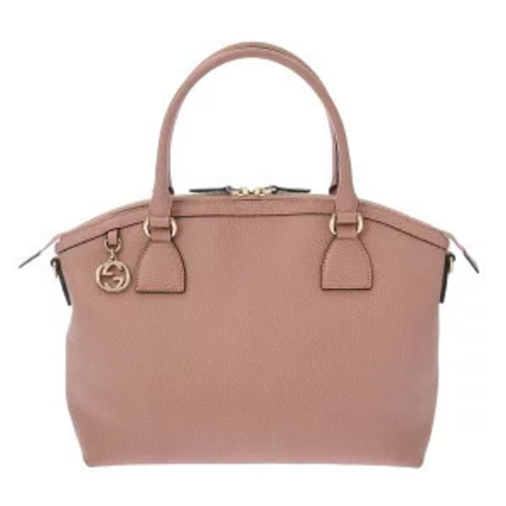 Gucci Interlocking G Handbag Pink Leather Bag